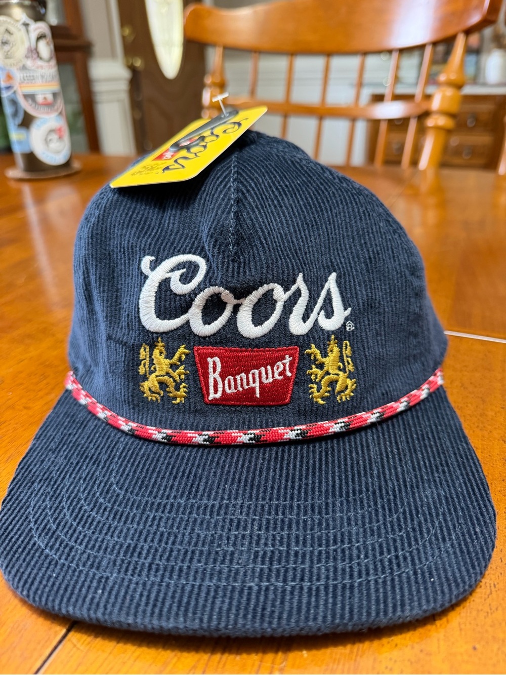 Brand New w/ Tags COORS Banquet Beer Premium Adjustable Hat Navy Blue